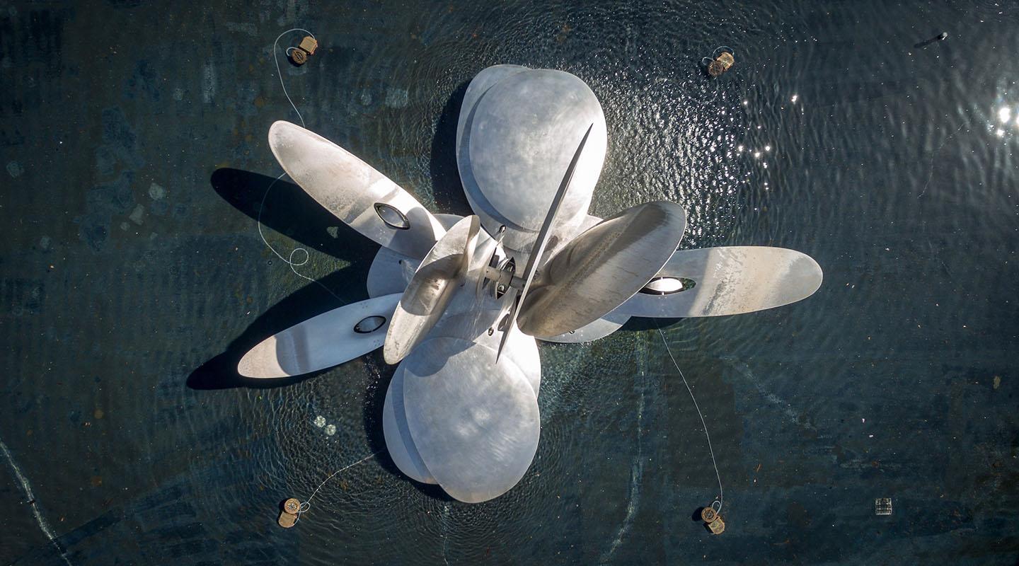 Gilman Fountain from above