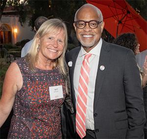 President Elam and Board of Trustees Chair Lisa H. Link P’18.