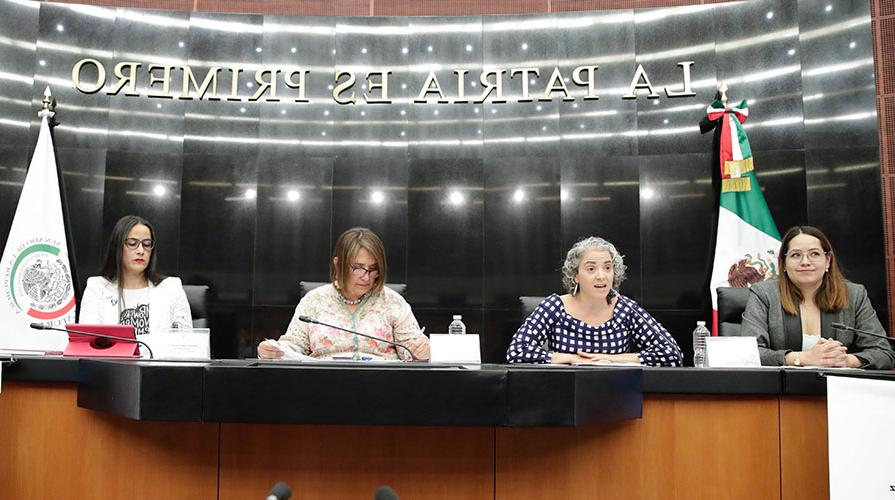 Professor Jennifer Piscopo in a panel at the Mexican Senate