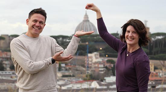 Colleen Robertson '05 and Angelo Carotenuto '05 of LivTours