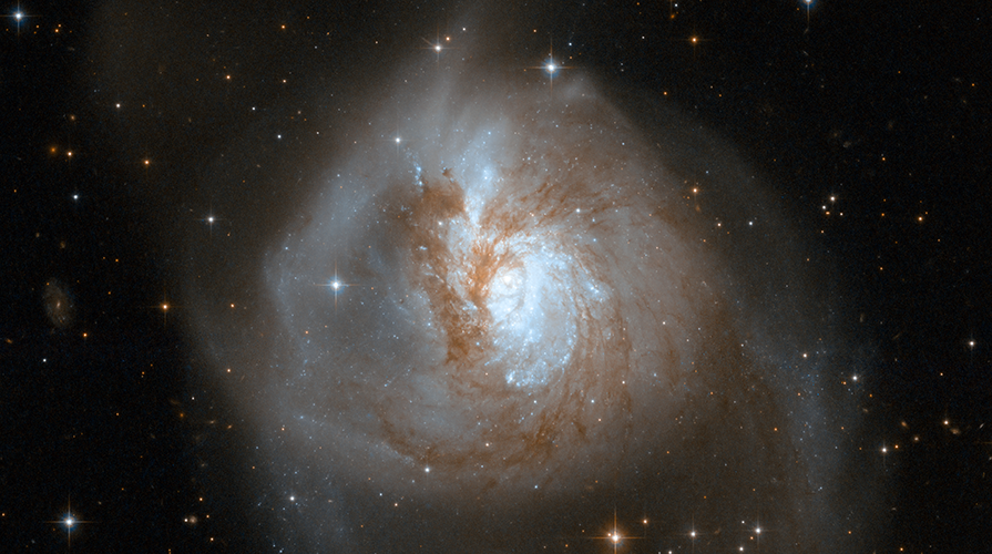 An image of a galaxy in the cosmos