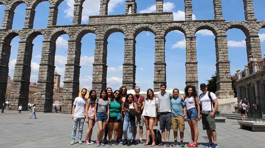 Oxy students on a course abroad in Europe