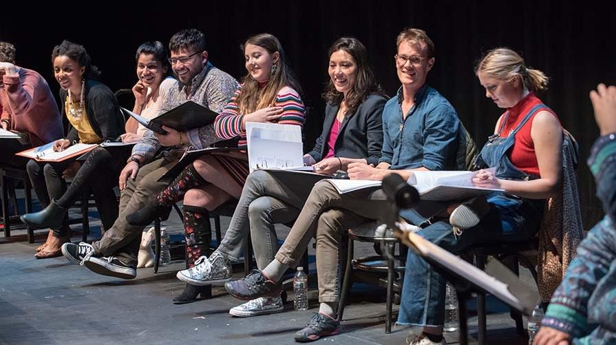 Oxy Alum performing at the New Play Festival 2018