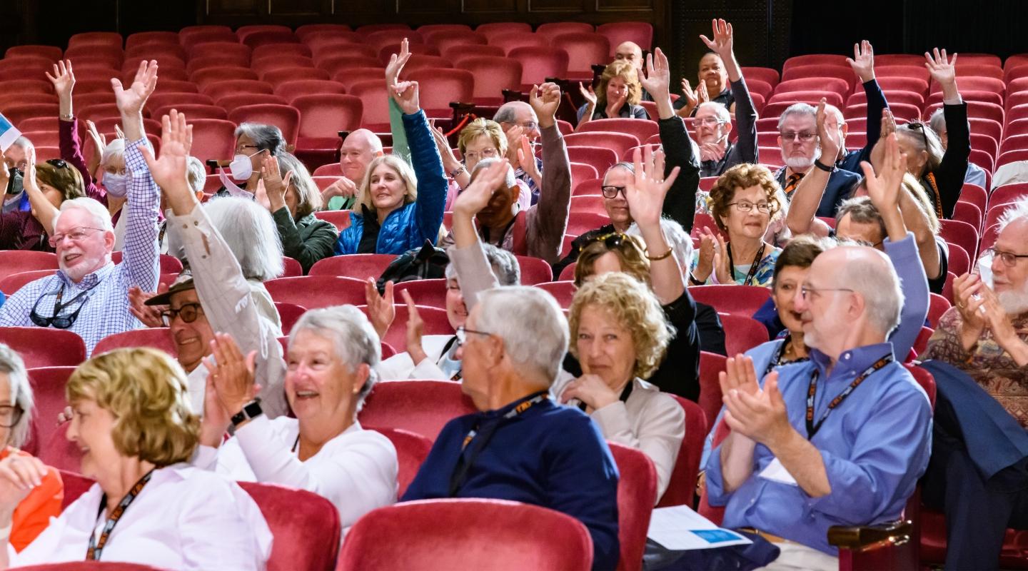 Members of 西方's Fifty Year Club at Reunion Weekend in June 2023