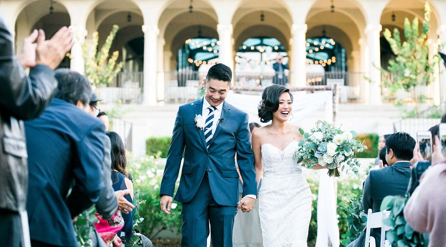 A wedding celebration at Occidental College