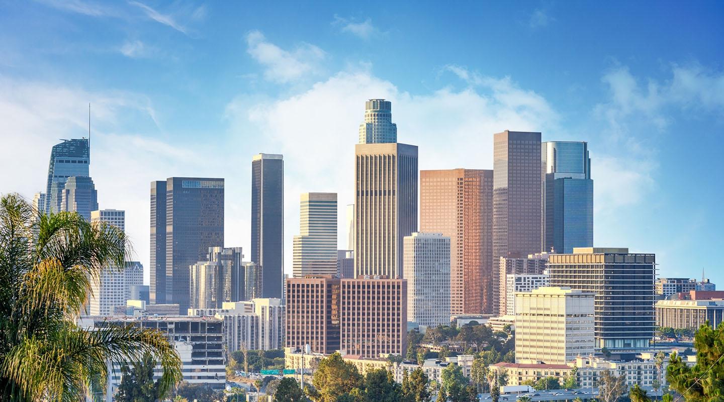 Los Angeles city skyline