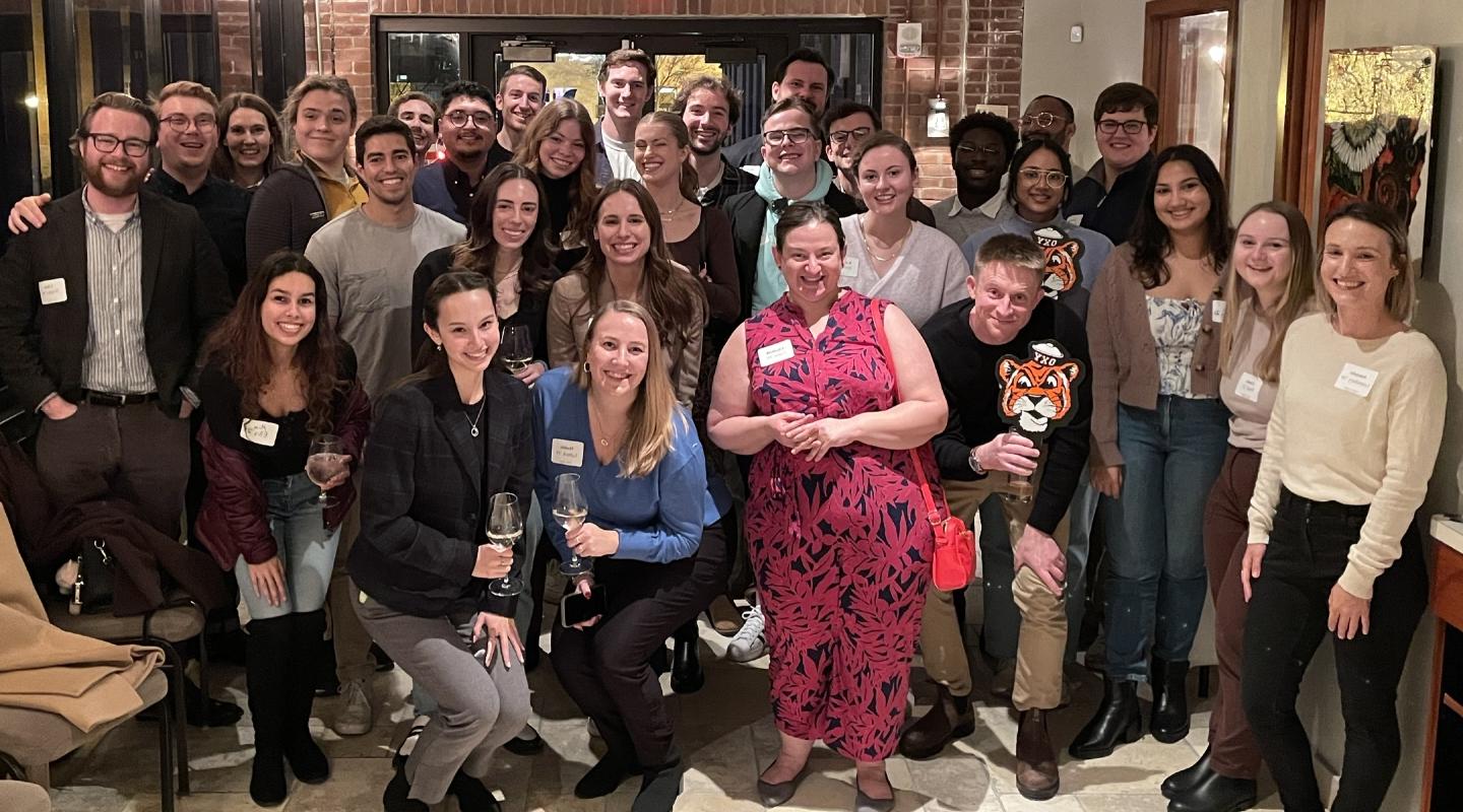 Attendees at a 首页town Tiger Mixer in Washington, D.C. 