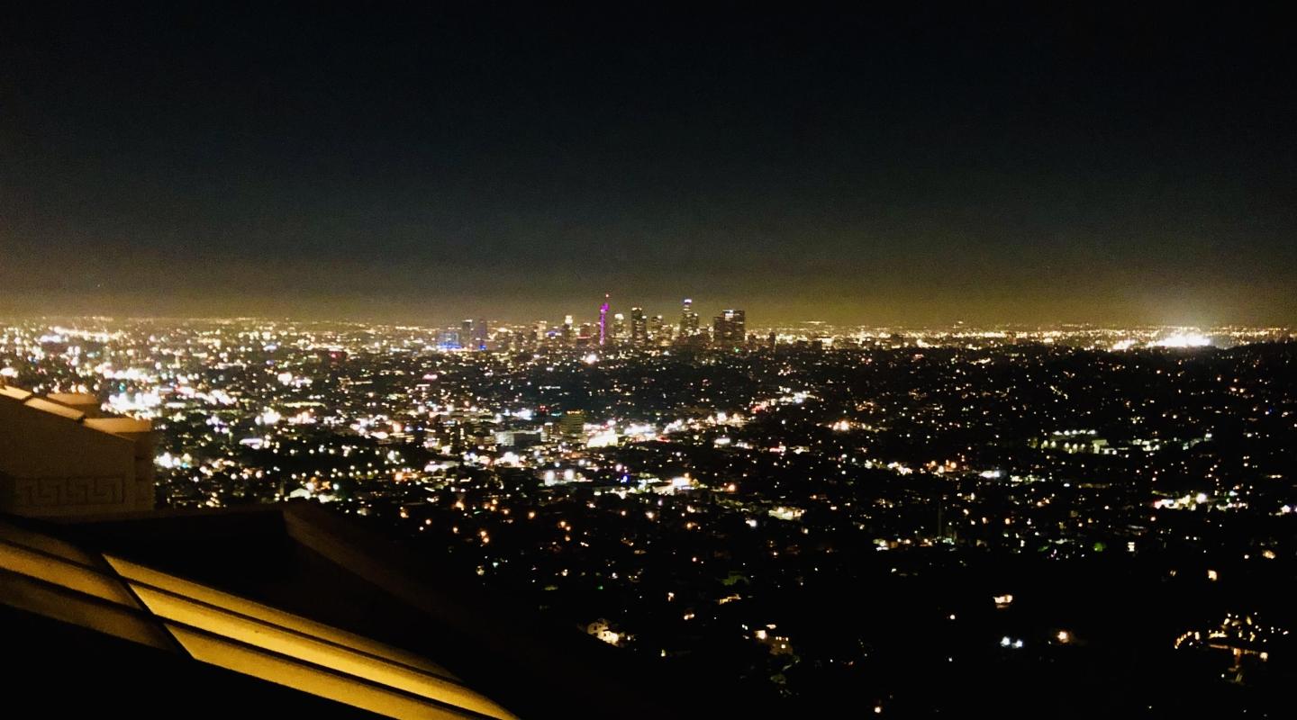 The Night view from Griffith Observatory