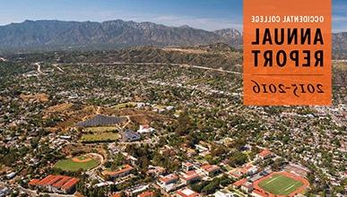 Cover of the 2015-2016 Occidental College Annual Report