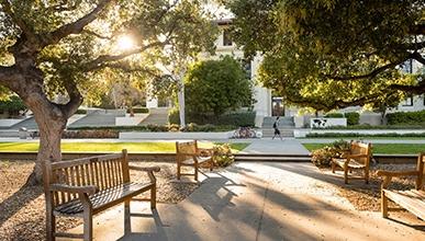 The Oxy quad at sunset