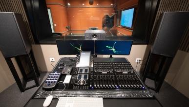 The Choi Family Music Production Center main console