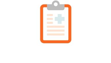 icon showing a medical clipboard