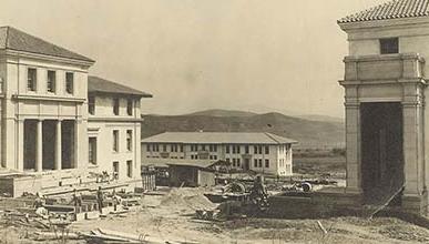 Occidental College under construction