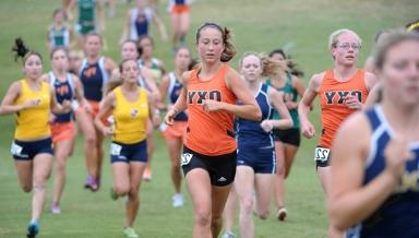 Anna Dalton '12 competing for Oxy in 2011. 