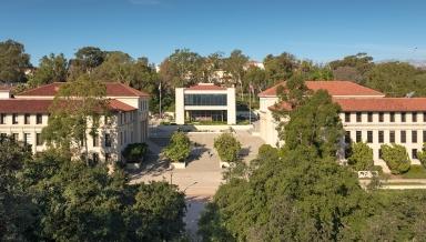 A view of the AGC administration building