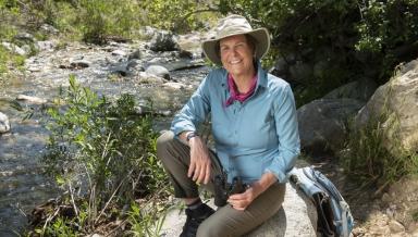 Professor of Biology Beth Braker at Eaton Canyon in Altadena.