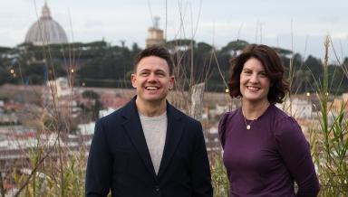 Colleen Robertson '05 and Angelo Carotenuto '05 of LivTours