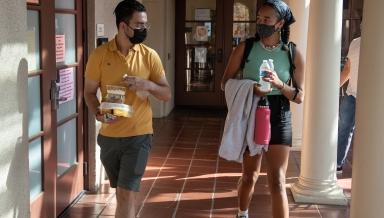 Multicultural Summer Institute students at Occidental in July 2021