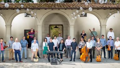 Twenty-five of the 53 personnel in Oxy’s Music Department.