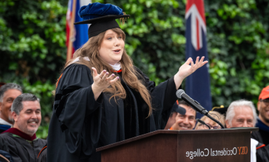 Lindy West '04 delivers 2024 Commencement address at Occidental College