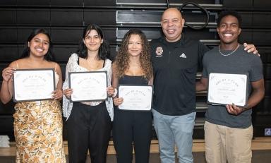 Occidental College's four Dean's Award winners for 2024