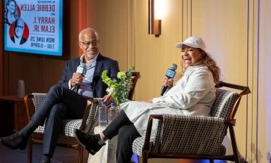 Directory Debbie Allen and Occidental President Harry J. Elam Jr.