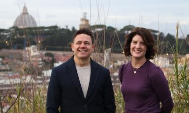 Colleen Robertson '05 and Angelo Carotenuto '05 of LivTours