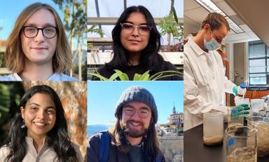 (Clockwise order): Peter Grimmett '23, Mira Ranganath '23, Edin Custo '23, Tehreen Navira Hai '23, Jack Thomas-Colwell '23