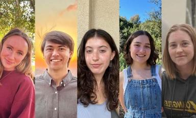 Science Scholars, from left: Clara, Ruby, Bianca, Mason and Ciara