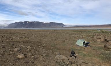 An Icelandic landscape, the site of student-faculty research