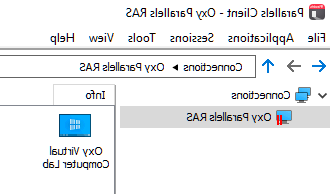 screenshot of Oxy Parallels RAS